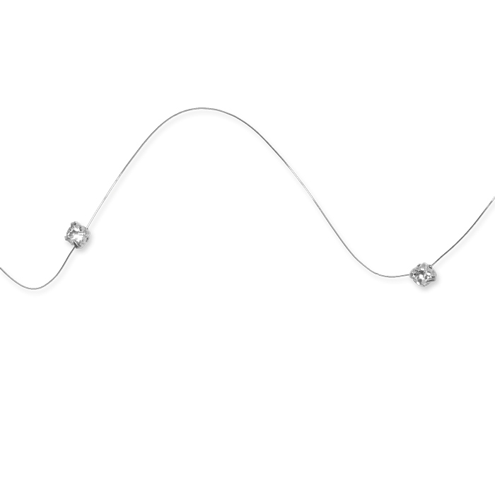 Drahtgirlande "Strass Metallfassung"  82246