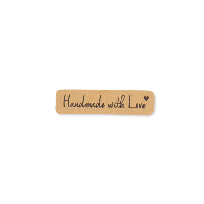 Papier-Sticker "Handmade with Love" selbstklebend 19725
