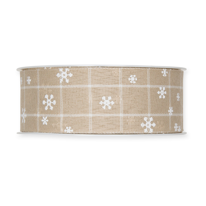 Karo-Druckband "Schneesternchen" 1263