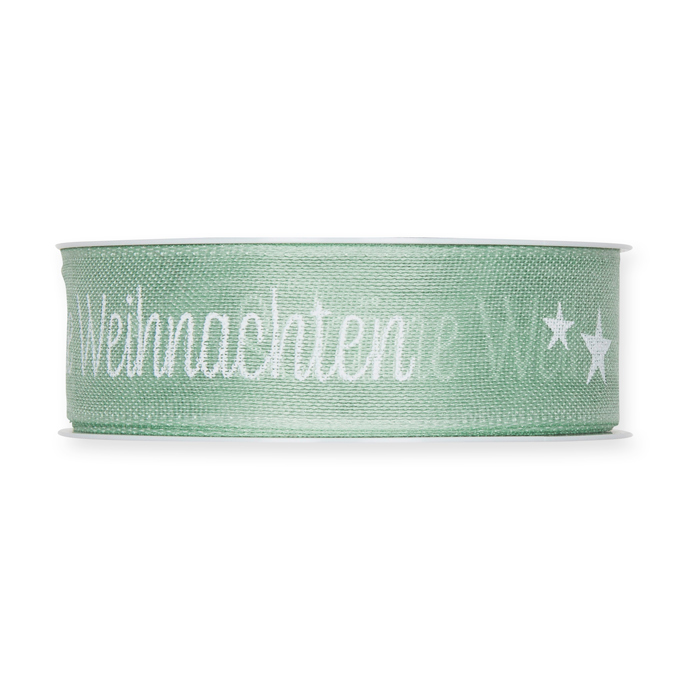 Druckband "Schöne Weihnachten" Baumwoll-Optik 1126R
