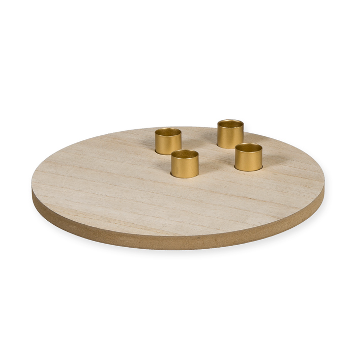 Holz-Kerzentablett, Ø 25 cm 63684