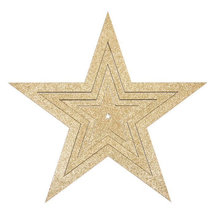 Glitter-Holzsterne-Set 23244