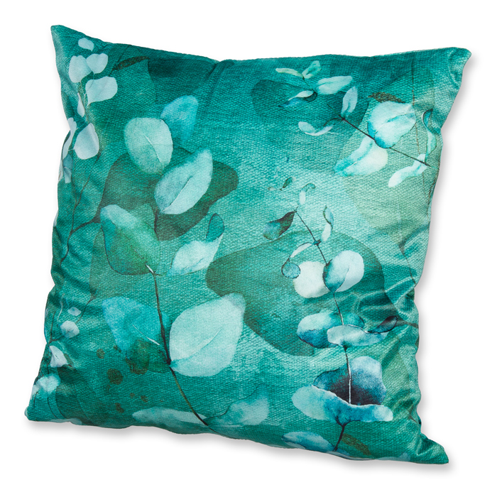 Samt-Kissen "Eucalyptus" /  Digital Motivdruck 74806
