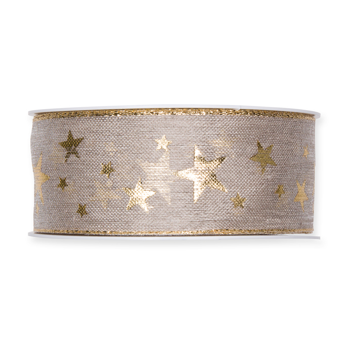 Leinen-Druckband "Sternchen" 698