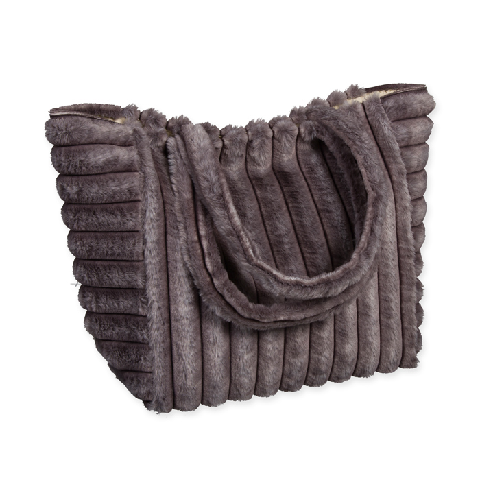 Kunstfell-Tasche  / Shopper, Schultertasche 42409