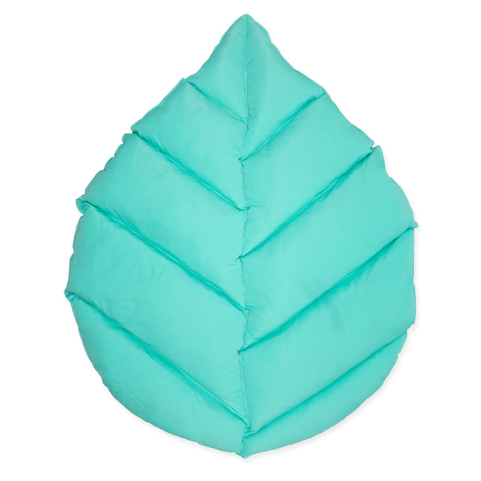 Dekokissen "Blatt", Polyesterkissen Blattform 77015