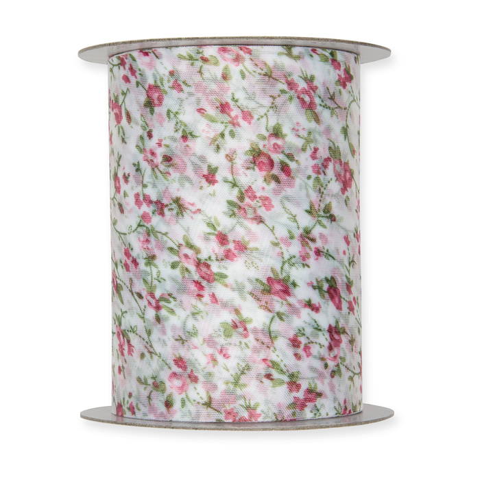 Chiffon mit Druck "Blümchen" 15573