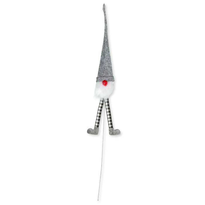 Drahtstecker "Wichtel" mit biegsamer Filzmütze 61930