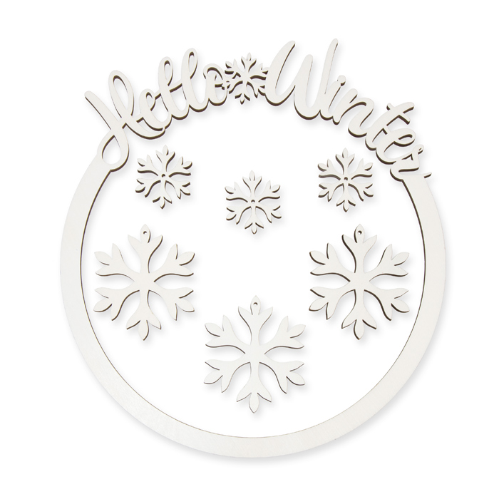 Holz-Hoop "Hello Winter" 23242