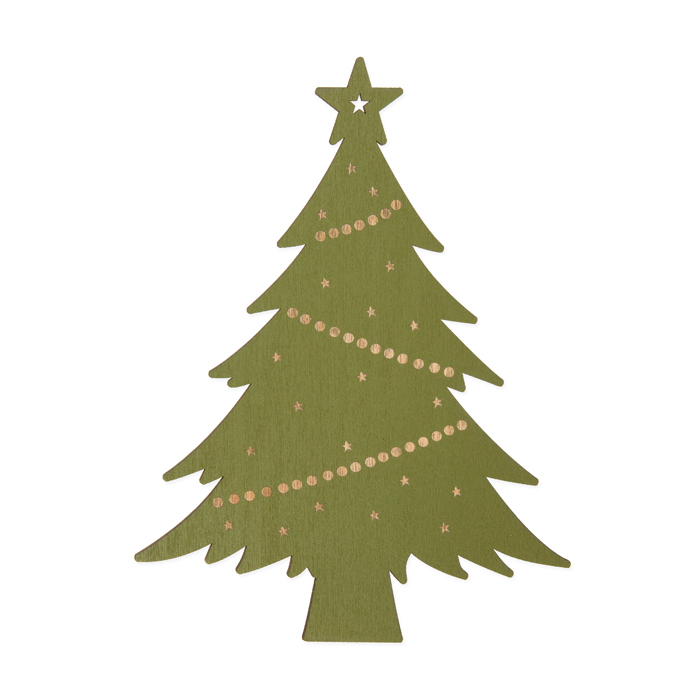 Holz-Deko "Weihnachtsbaum", 15,5 x 20 cm 23367