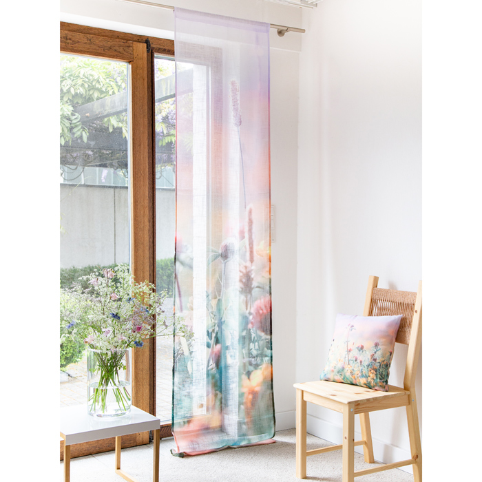 Halbtransparenter Vorhang "Wiesenblumen" 74863