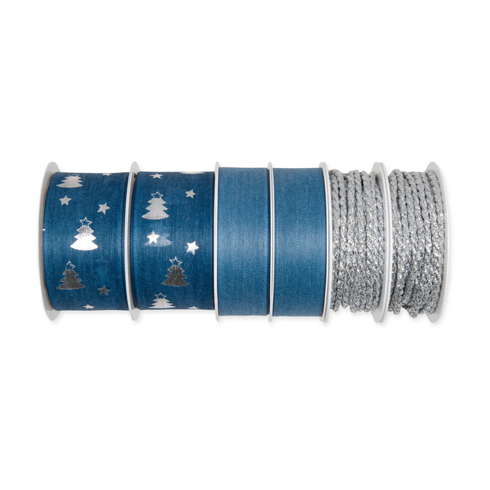 Geschenkband-Set "Weihnachtsbäume" GBSET16