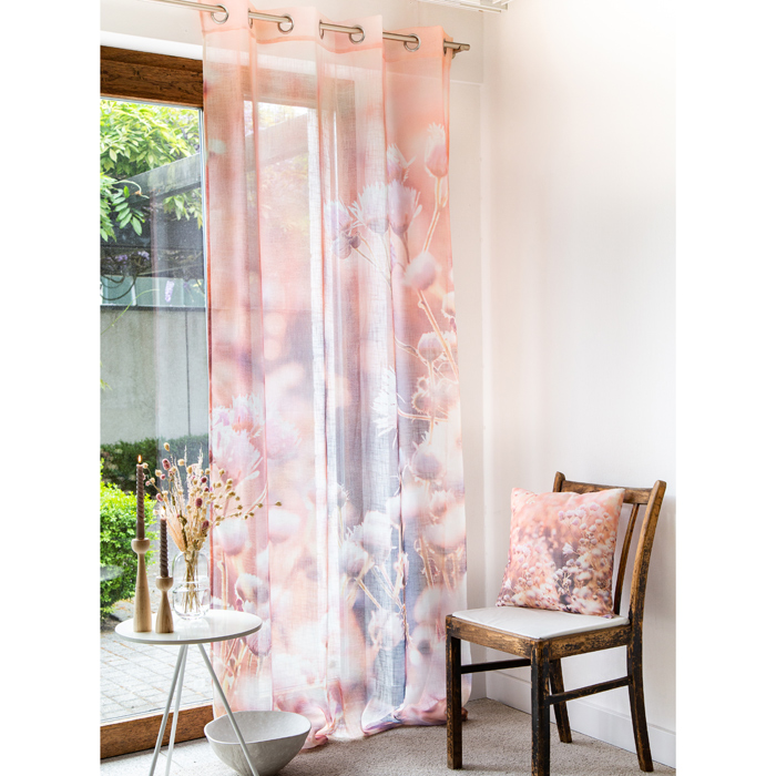 Halbtransparenter Vorhang "Blumen" 74865