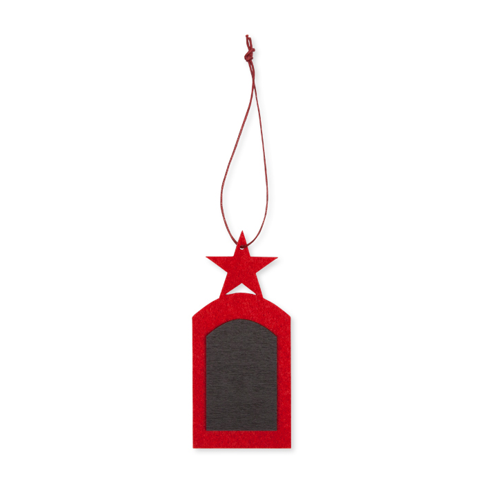 Filz-Geschenk-Hänger "Stern" mit Tafel und Yarn-String 61894