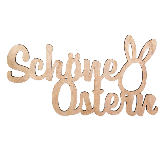 Holz-Schriftzug "Schöne Ostern" 63654