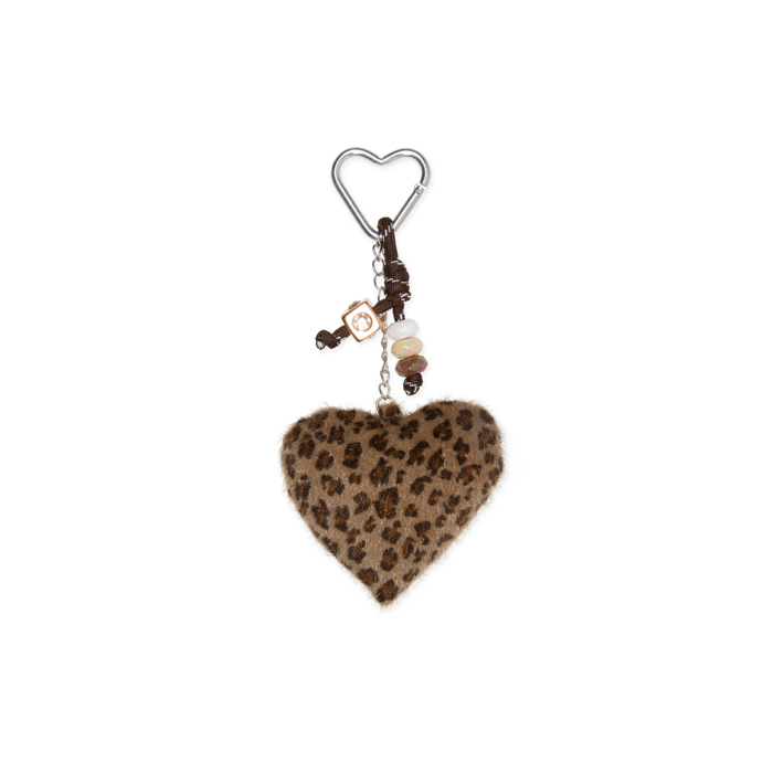 Taschenanhänger, Schlüsselanhänger "Leo-Herz", Taschendeko, Bag Charms, Trend-Accessoires 21602