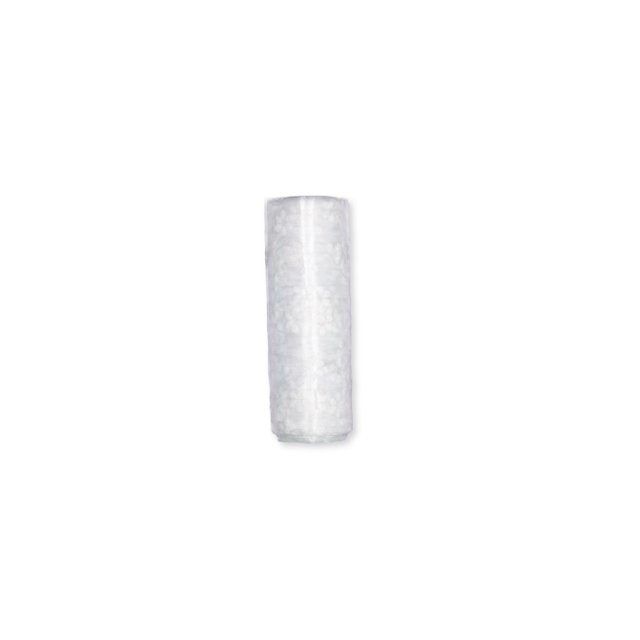 Organza mit Flockdruck "Blümchen" 15564