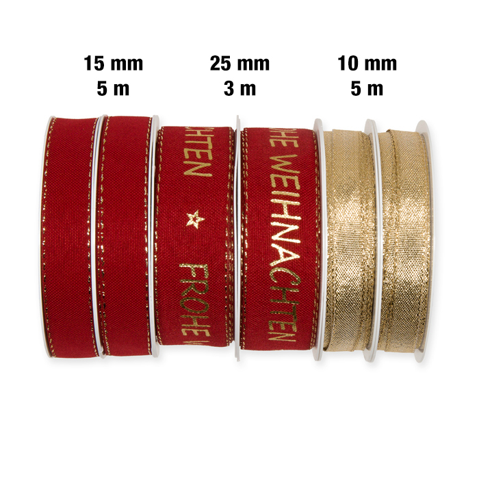 Geschenkband-Set "FROHE WEIHNACHTEN" GBSET8