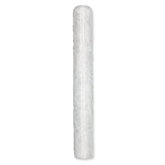 Organza mit Flockdruck "Ranken" 15562