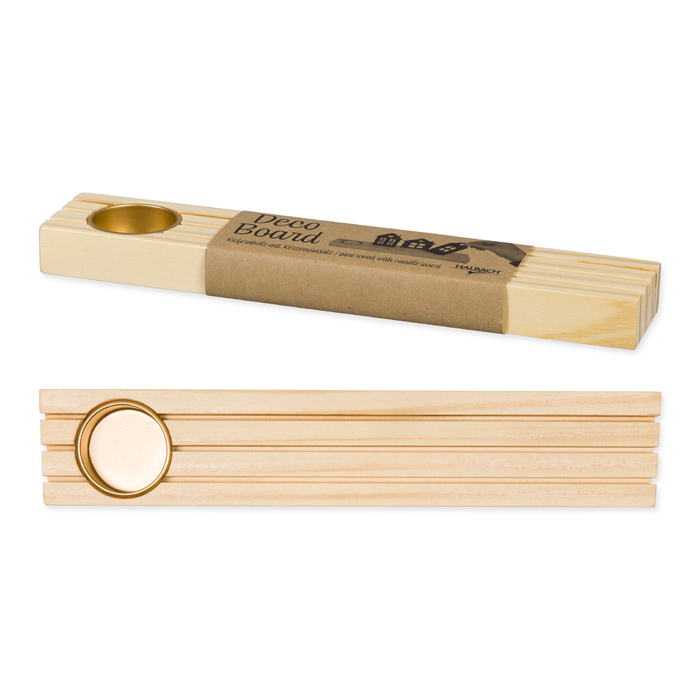 Deco Board 30 cm, mit Teelichthalter 23365