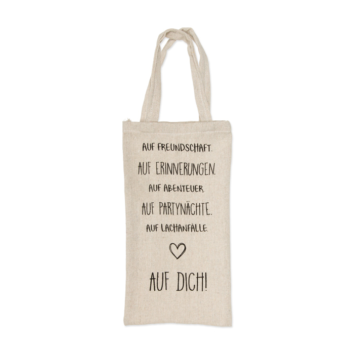 Flaschentasche "AUF DICH" 98112