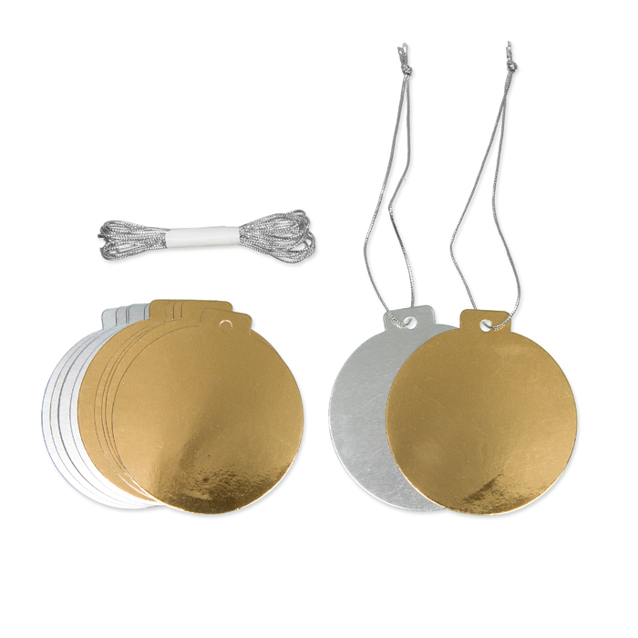 Papier-Anhänger "Metallic" 19742