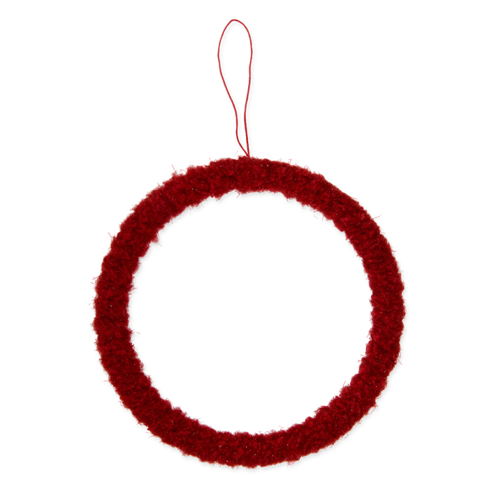 Kunstfell-Hänger "Ring", Deko-Hoop 23511