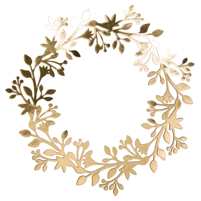 Paper Cutting "Kränzchen Blätter und Beeren" 63562