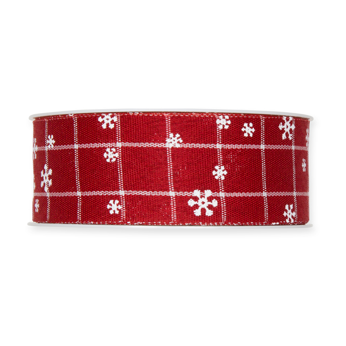 Karo-Druckband "Schneesternchen" 1263