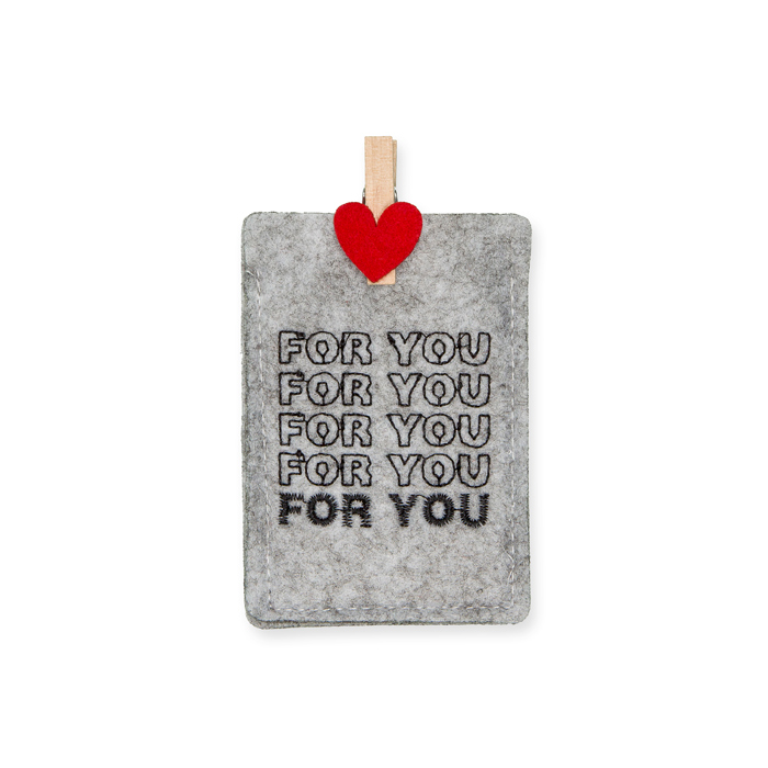 Filz-Täschchen "FOR YOU" 73597