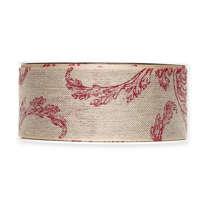 Leinen-Druckband "Farn" 1206
