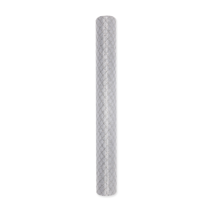 Organza Glitterdruck "Diamant-Muster" 15575