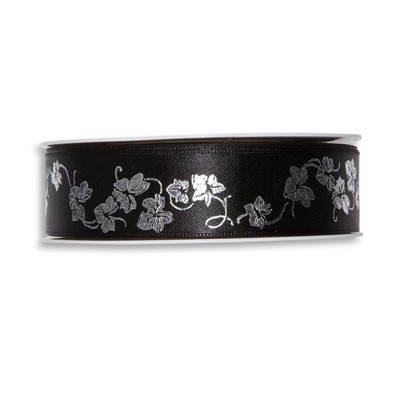 Satin-Druckband "Efeu" 3189