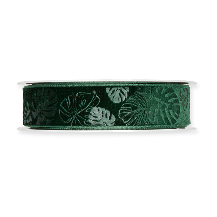 Samt-Druckband "Monstera" 941