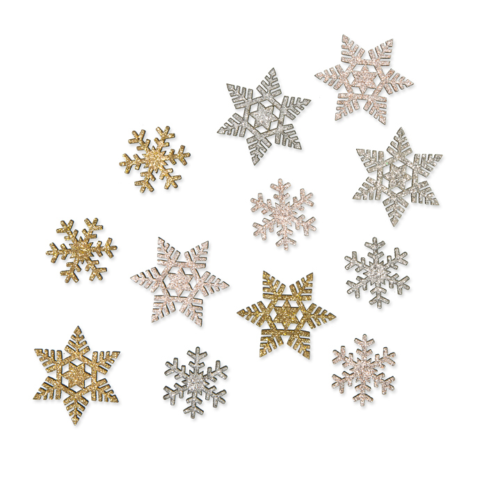 Holz-Streudeko "Eskristall" mit Glitter 22521