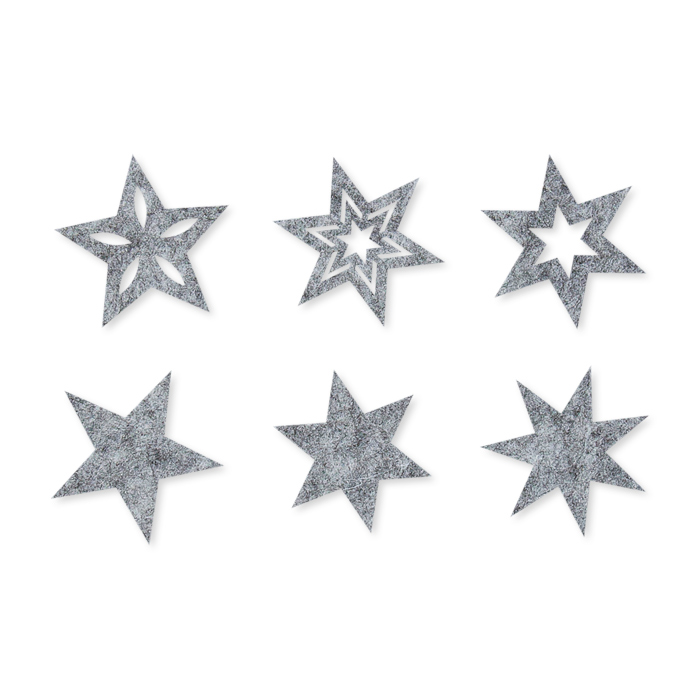 Filz-Sortiment "Sterne" 6 Formen im Set 63026