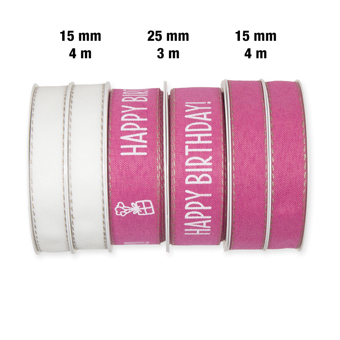 Geschenkband-Set "HAPPY BIRTHDAY" GBSET6