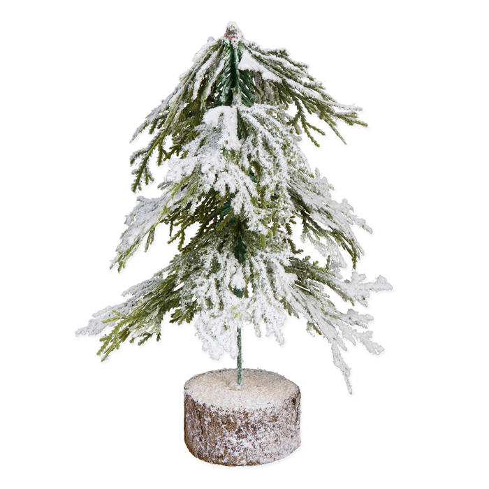Deko-Aufsteller "Baum mit Schnee" 22,5cm 18509