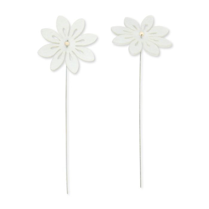 Drahtstecker mit Filz-Blüte 62322