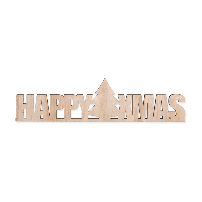 Holz-Schriftzug "HAPPY XMAS" 63670
