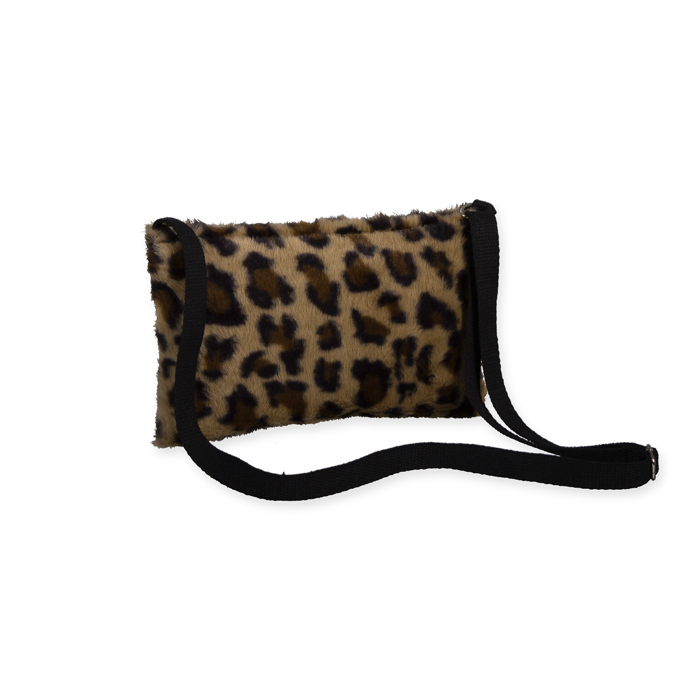 Kunstfell-Umhängetasche "Leo", Crossbody bag Schultertasche 42410