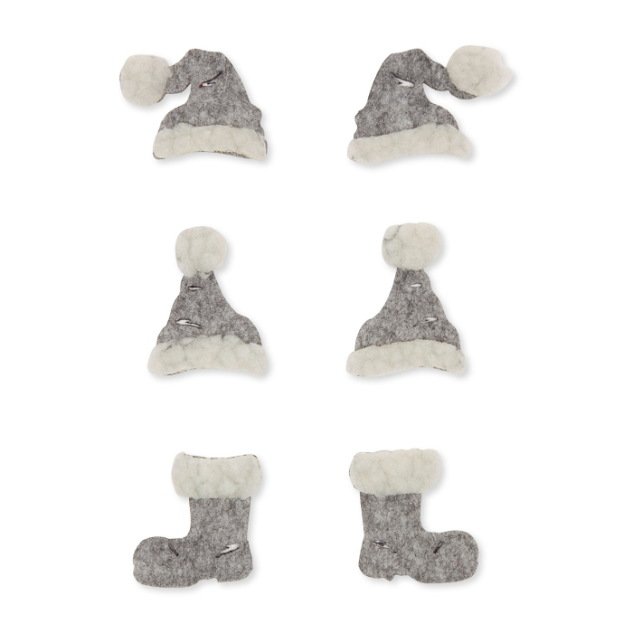 Filz-Sortiment "Nikolaus" 6 Formen im Set 61964