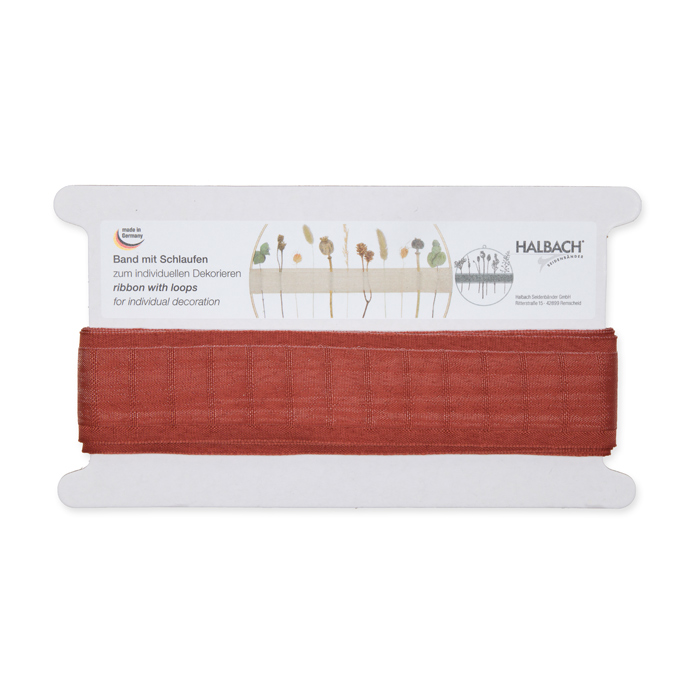 Webband mit Schlaufen zum individuellen Dekorieren mit Trockenblumen, Zweigen, ... 7526