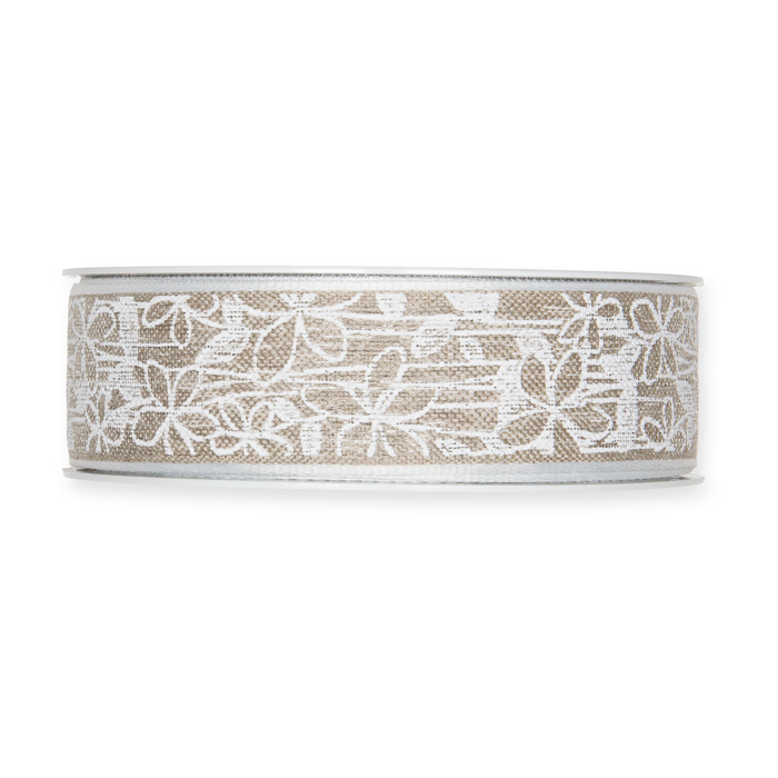 Leinen-Druckband "Blumen" 1462