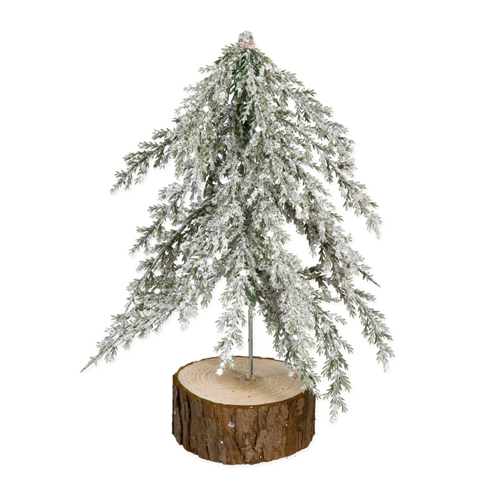 Deko-Aufsteller "Baum mit Schnee" 21,5cm 18510