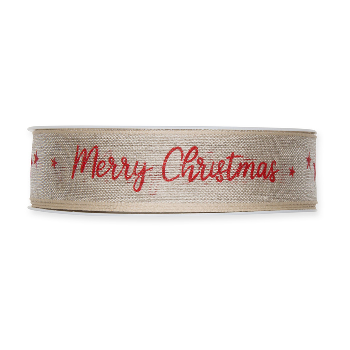 Leinen-Druckband "Merry Christmas" 1059
