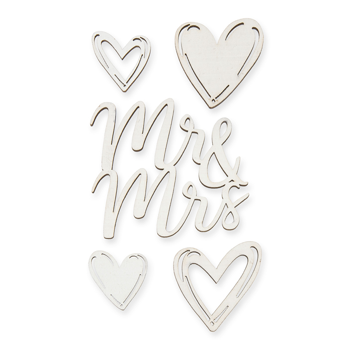 Holz-Streudeko "Mr & Mrs" 22937