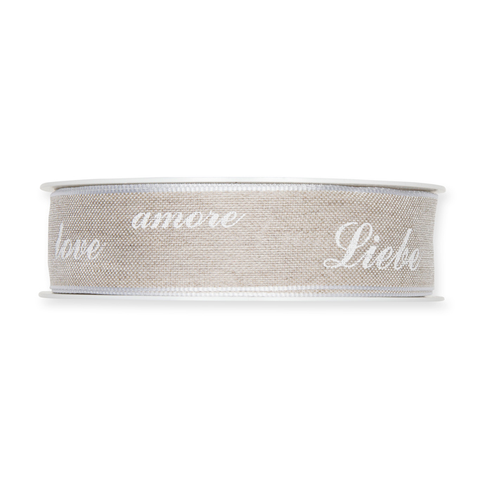 Leinen-Druckband "Liebe, love, ..." 1061