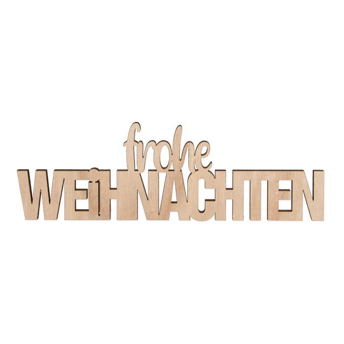 Holz-Schriftzüge mit Magneten Weihnachten 63581