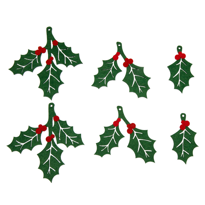 Filz-Deko "Ilex" 23495